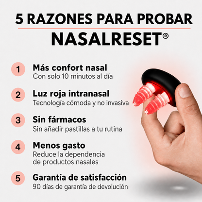 NasalReset® — Terapia de Luz Roja Nasal