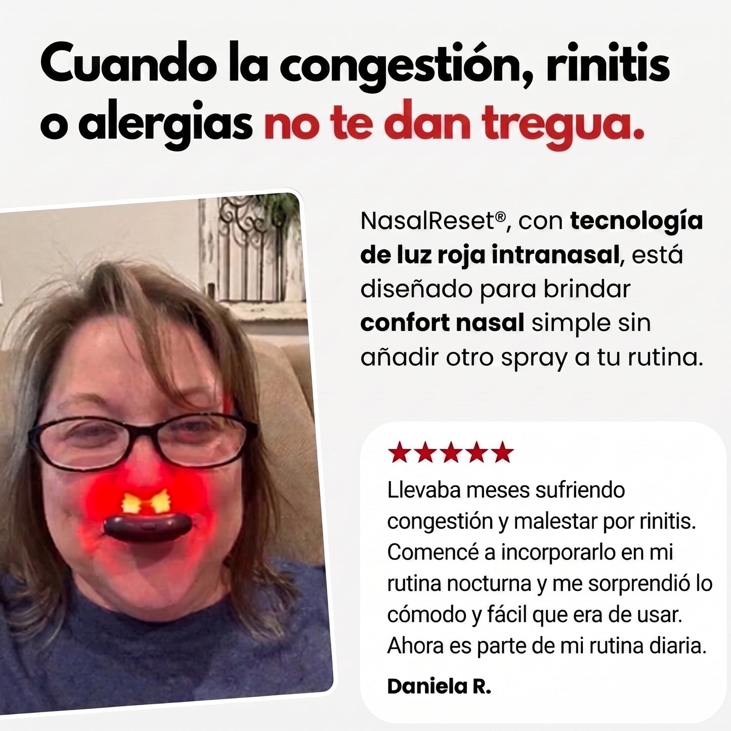 NasalReset® — Terapia de Luz Roja Nasal