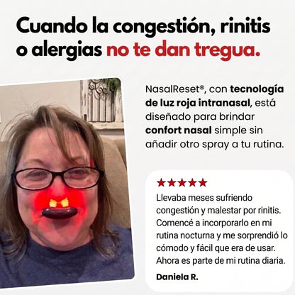 NasalReset® — Terapia de Luz Roja Nasal