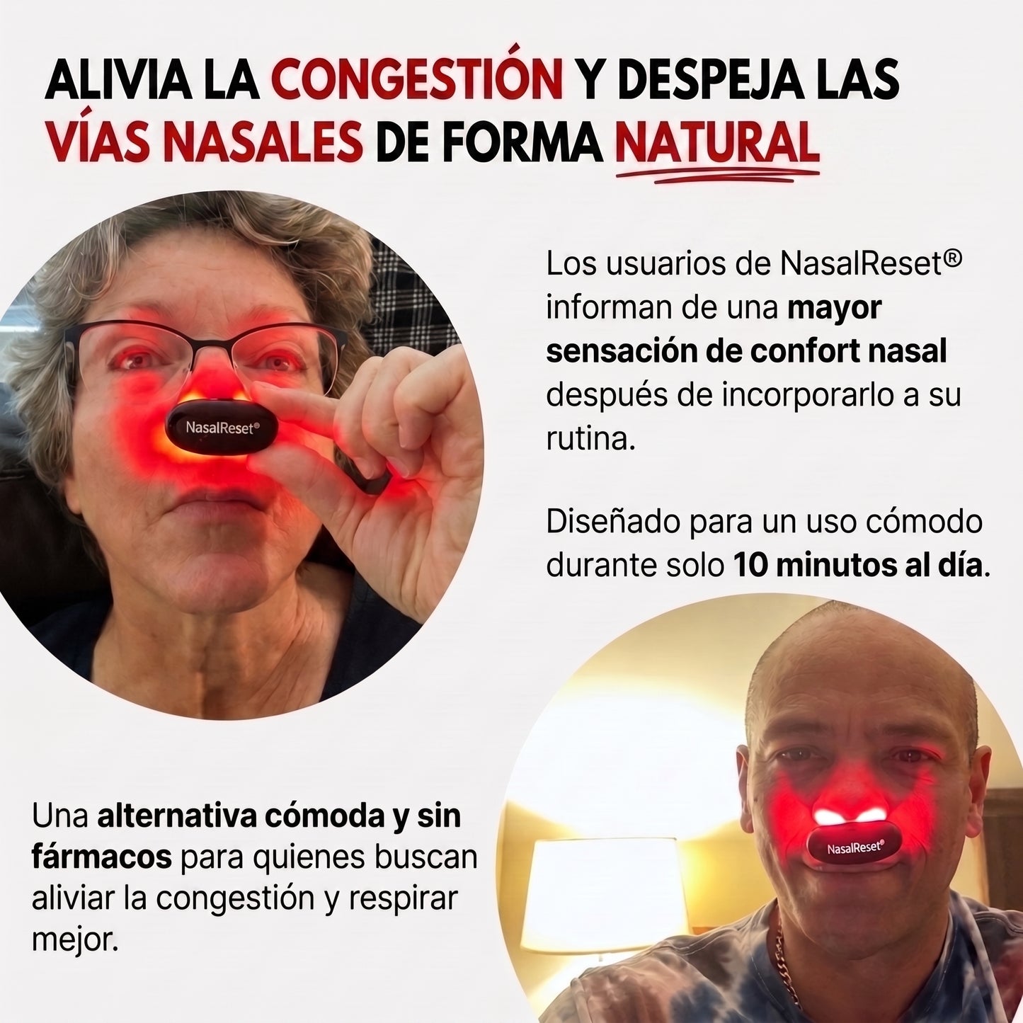 NasalReset® — Terapia de Luz Roja Nasal
